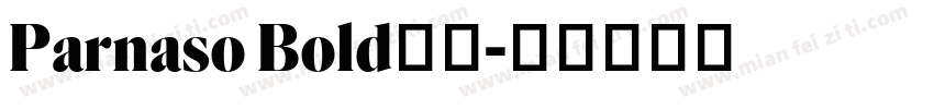 Parnaso Bold字体字体转换